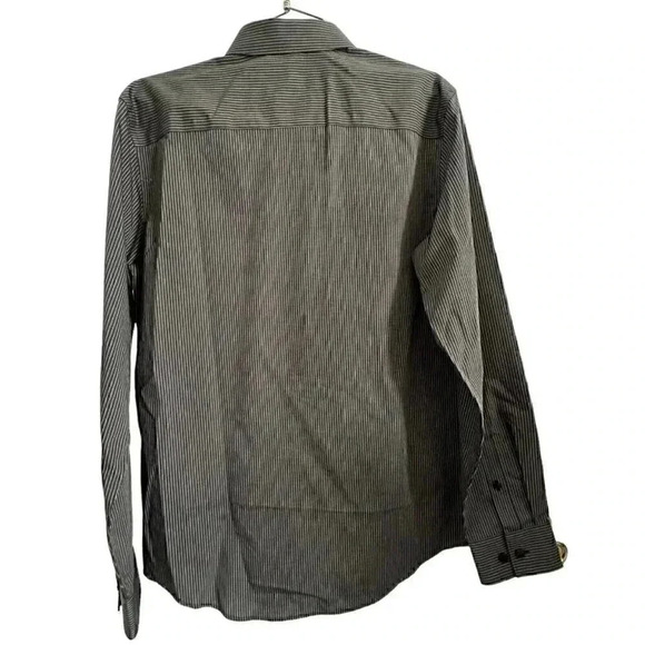 Calvin Klein slim fit infinite cool non iron button up long sleeve medium stripe - Picture 6 of 16